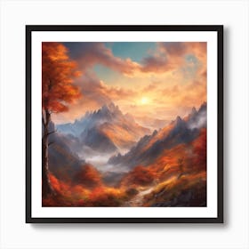 Autumn In The Mountains 2 Art Print