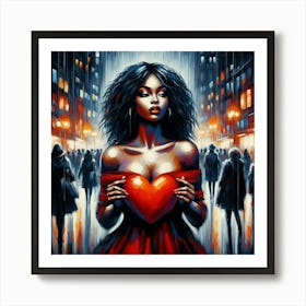 Heart Of A Woman Art Print