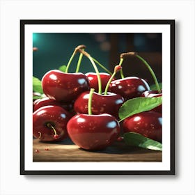 Cherry Stock Videos & Royalty-Free Footage Art Print