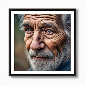 Portrait Of An Old Man Art Print