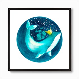 Magic Whale 2 Art Print