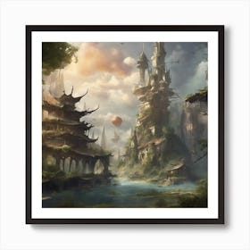 Fantasy Castle 21 Art Print