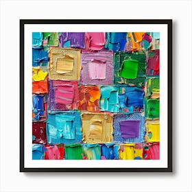 Colorful Squares 1 Art Print