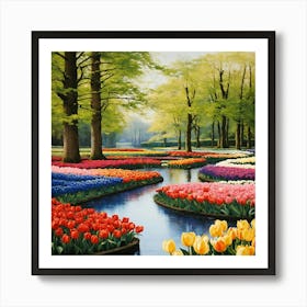Tulip Garden 6 Art Print