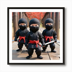 Three Ninjas 1 Art Print