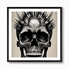 Tribal Skull Art Print