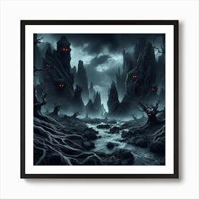 Dark Forest Art Print