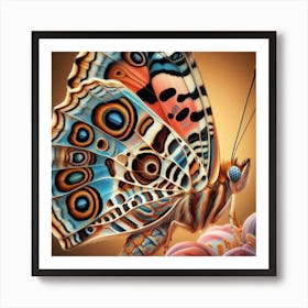 Footprint Butterfly Art 2 Art Print