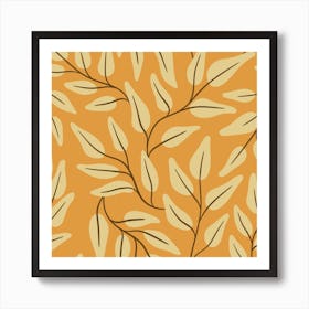 Abstract Leaf Pattern Art Print