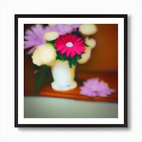 Gerberas In A Vase Art Print