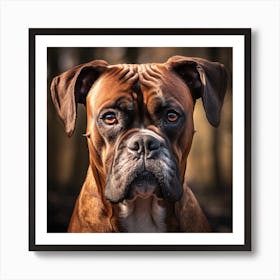 Boxer Dog Art Print