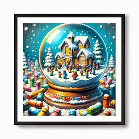 Super Kids Creativity:Christmas Snow Globe Art Print