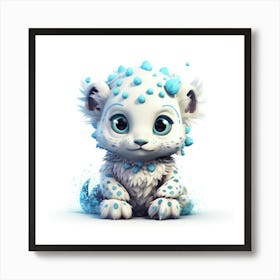 Snow Leopard Cub Art Print