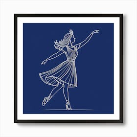 Dancer In A Dress Art Print