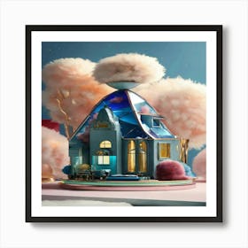 House In The Sky Art Print