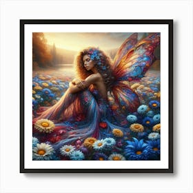 Fairy In The Meadow 4 Art Print