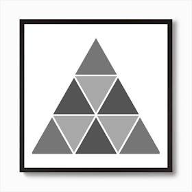 Abstract Triangle Art Print