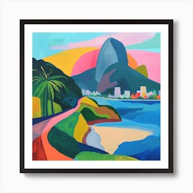 Abstract Travel Collection Rio De Janeiro Brazil 5 Art Print