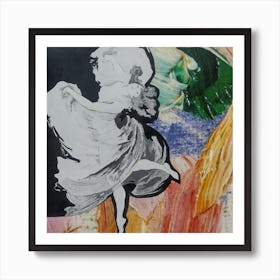 Wall Art, Trip The Light Fantastic, Dancer Collage Art Print