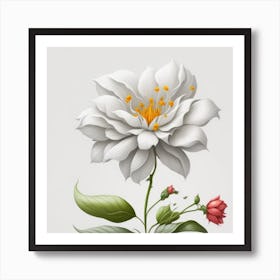 White Flower myluckycharm2 Art Print