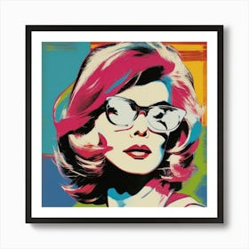 'The Woman In Glasses' Art Print