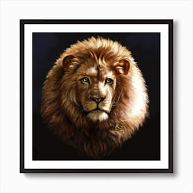 a lion Art Print
