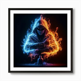 Fire And Ice 1 Art Print