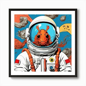 Rat In Space Art Print