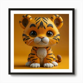 Cute Tiger Baby Cub Art Print