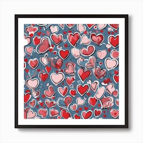 Valentine'S Day Background Art Print