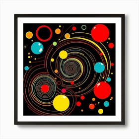 Abstract Circles Art Print