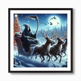 The grim reaper santa (Variant 3) Art Print