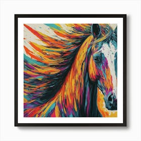 Horse Painting Art Print