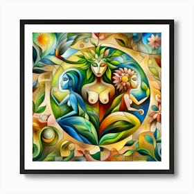 Earth Goddesses Art Print