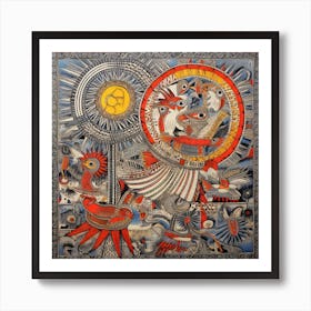 'The Sun And The Bird' Art Print