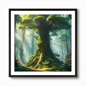 Tree In The Forest 2 Art Print