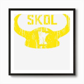 Skol Nordic Scandinavian Warrior Viking Helmet Art Print