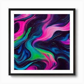 Color Abstract Painting Art Print