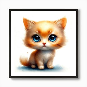 Creative Feline Cat Artwork 1 Art Print