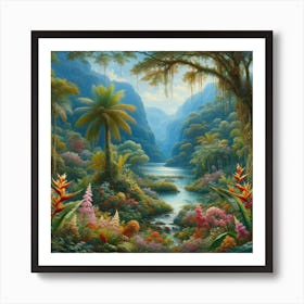 Rainforest landscape 3 Art Print