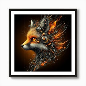 Fox Head Art Print