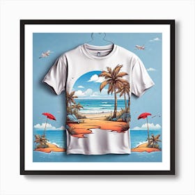 Beach Scene Art Print