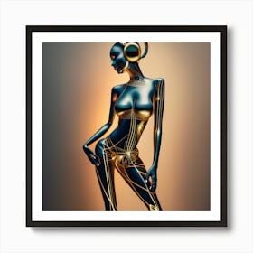 Futuristic Woman 1 Art Print