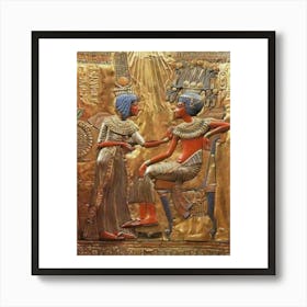 Egyptian King And Queen 1 Art Print