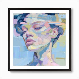 Abstract Portrait Of A Woman 17 Art Print