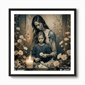 Mother And Daughter Art Print