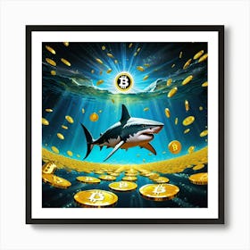 Bitcoin Shark Affiche