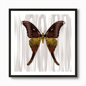 Mechanical Butterfly The Hercules Moth Techno Coscinocera Hercules White Art Print