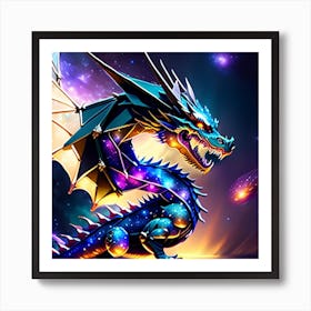 DRAGON METAL Art Print