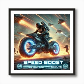 Sci Fi Speed Boost 1024x1024 Art Print